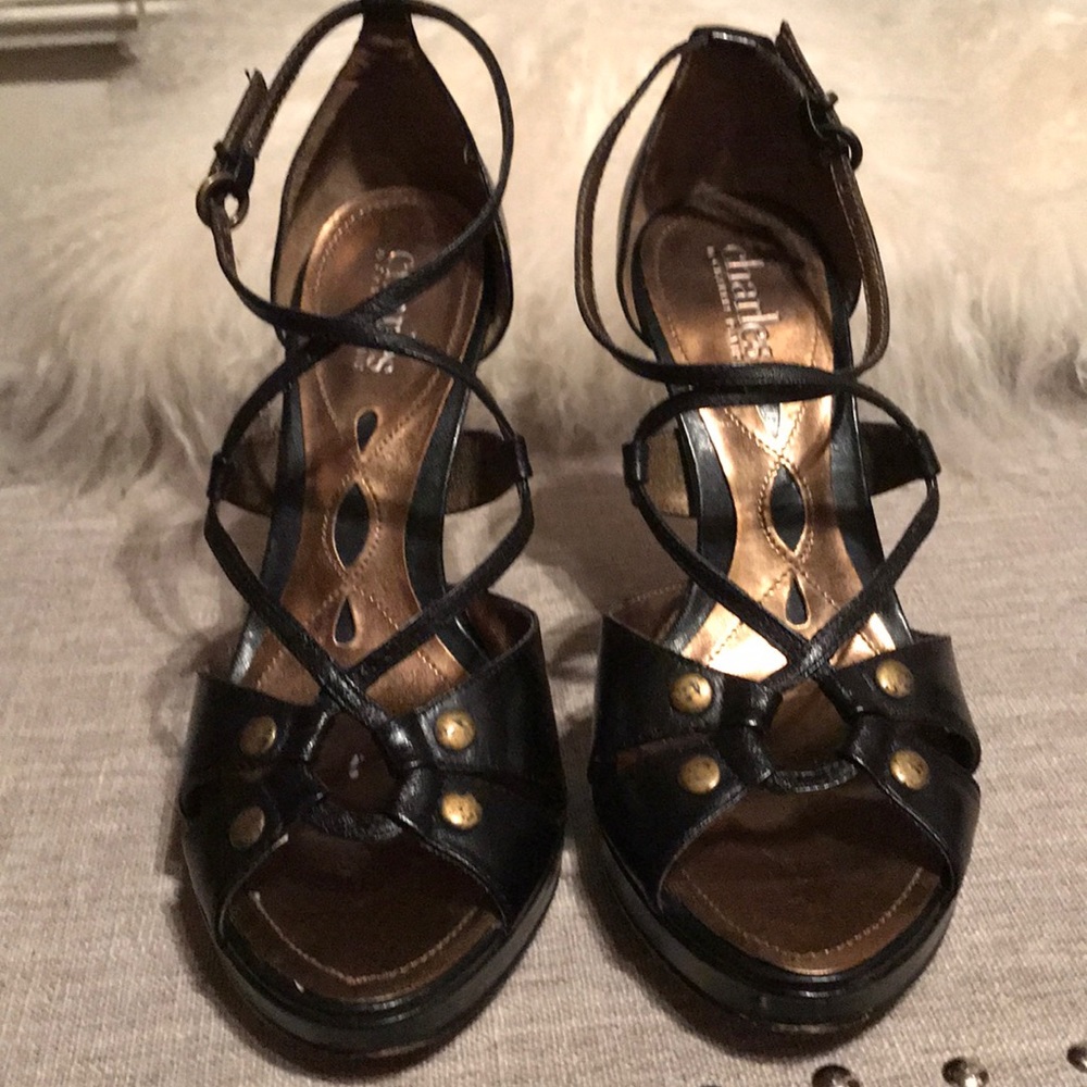 Charles David Black Platform Heels - image 1